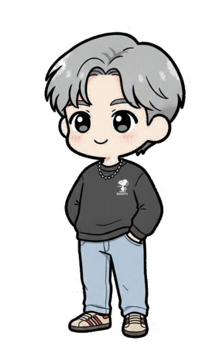 Richie Zhu chibi character illustration