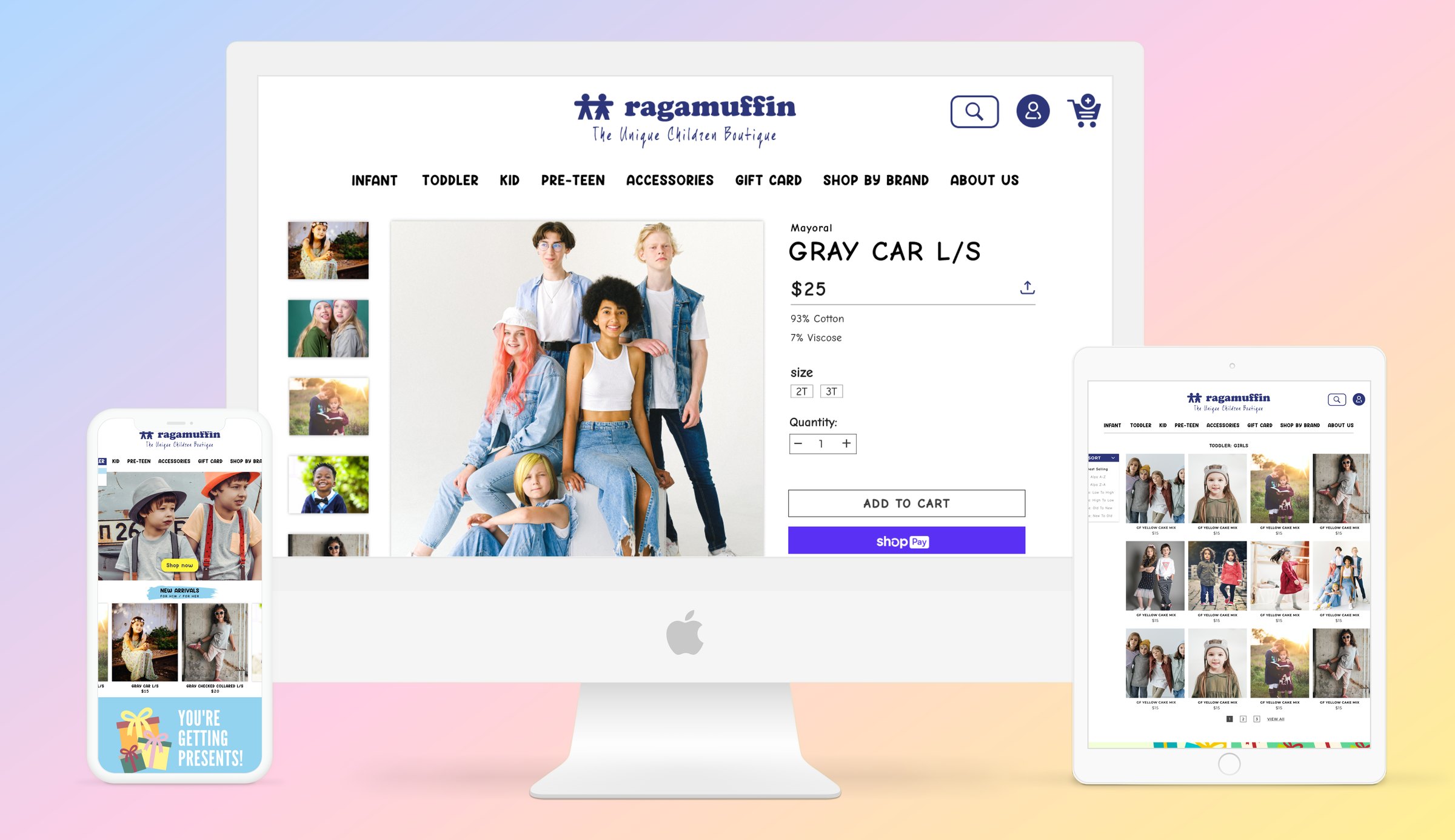 Ragamuffin website redesign